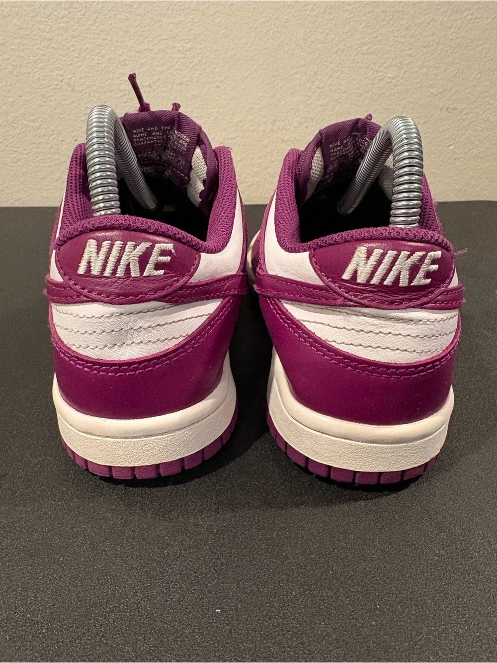 Nike Dunk Low Purple Viotech GS White Kids Shoes Youth Sz 4.5Y (FB9109-110)